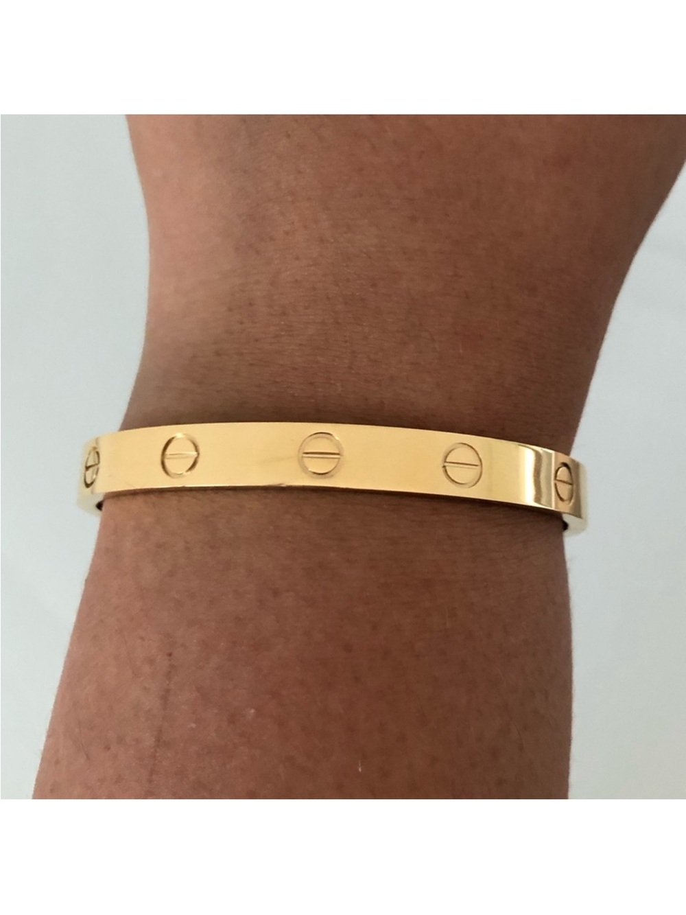 Generic Clip On Gold Screw Cuff Bangle Bracelet - Picture 3 of 5